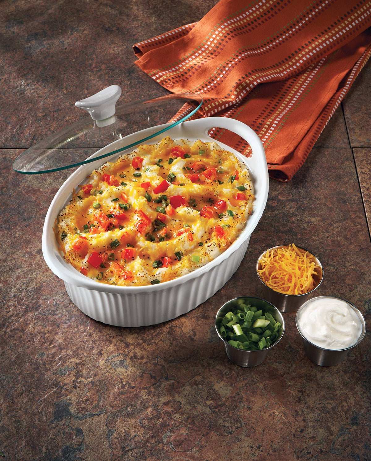 CorningWare® French White® 1.5-quart Oval Casserole Dish with Lid