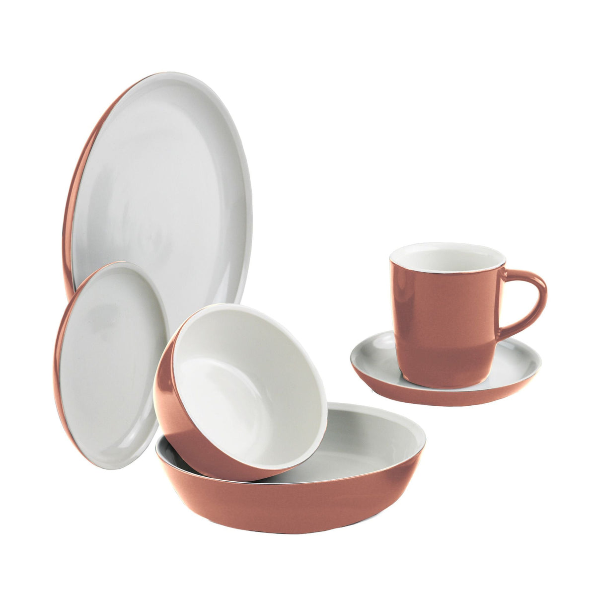 CorningWare® 6-piece Red Clay Dinnerware Set , Service for 1
