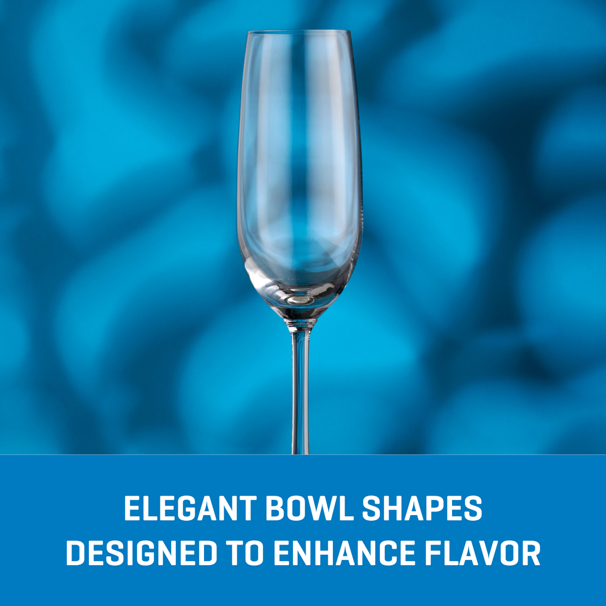 Ocean Glass Matera Champagne Flutes (4-Pieces), 7-ounce, dishwasher safe