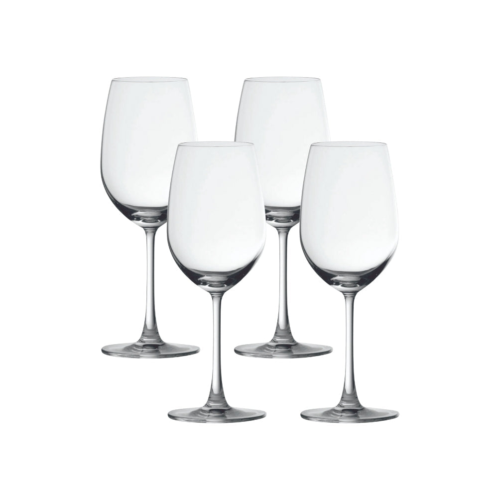 Ocean Glass Matera White Wine Glasses (4-Pieces), 14-ounce, dishwasher safe
