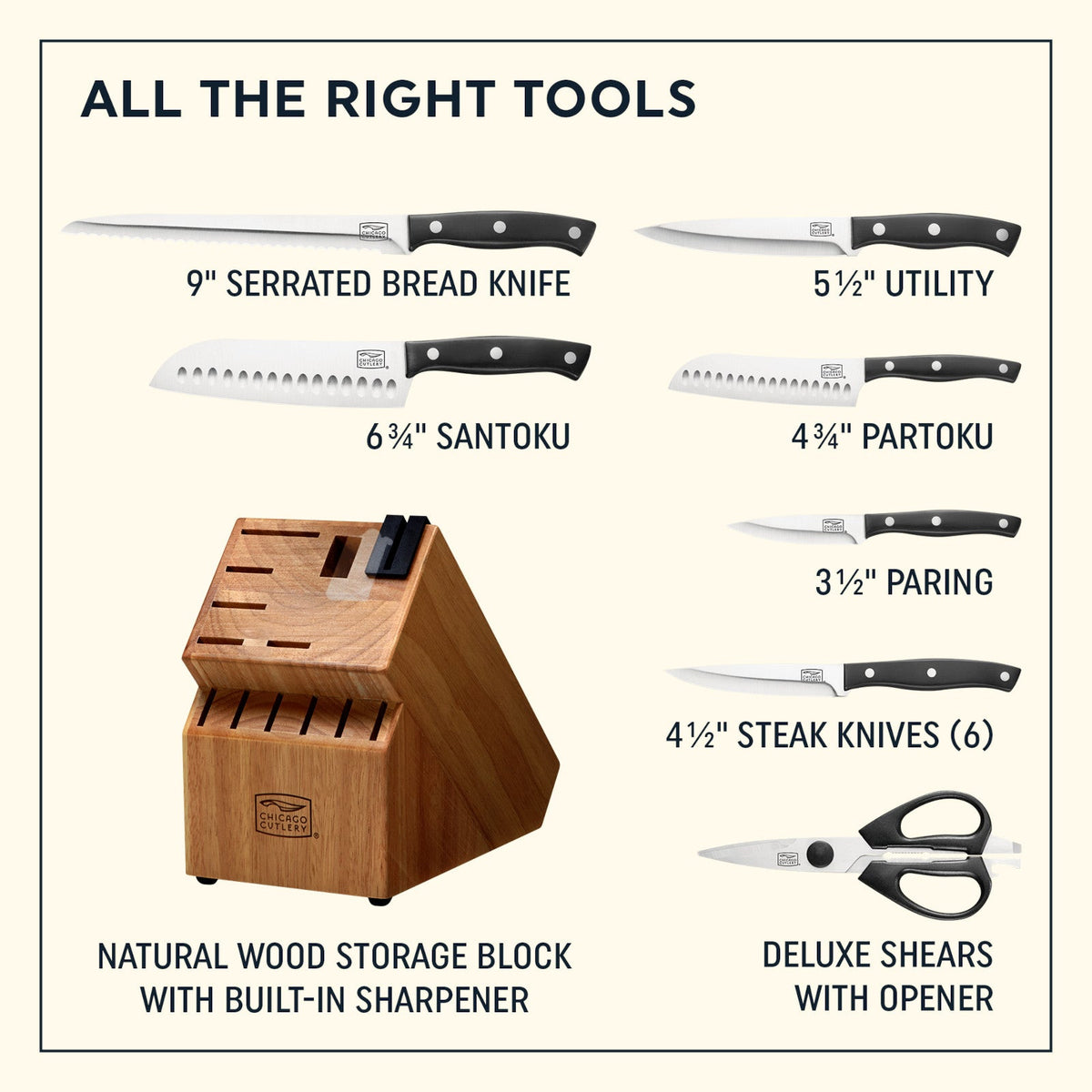Chicago Cutlery® Ellsworth 13-piece Block Set