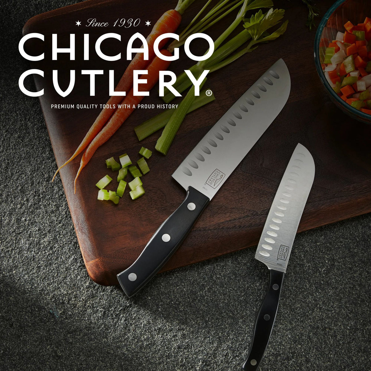 Chicago Cutlery® Ellsworth 2-piece Santoku Knife