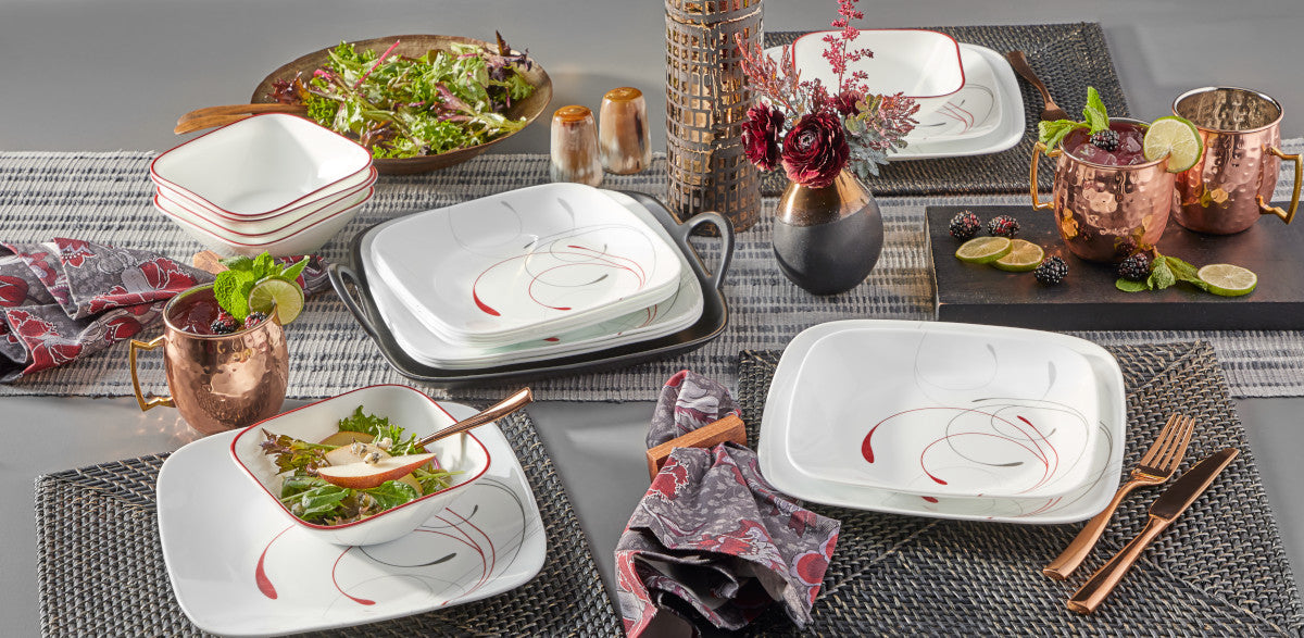 Corelle® Square Splendor 12-piece Dinnerware Set, Service for 4