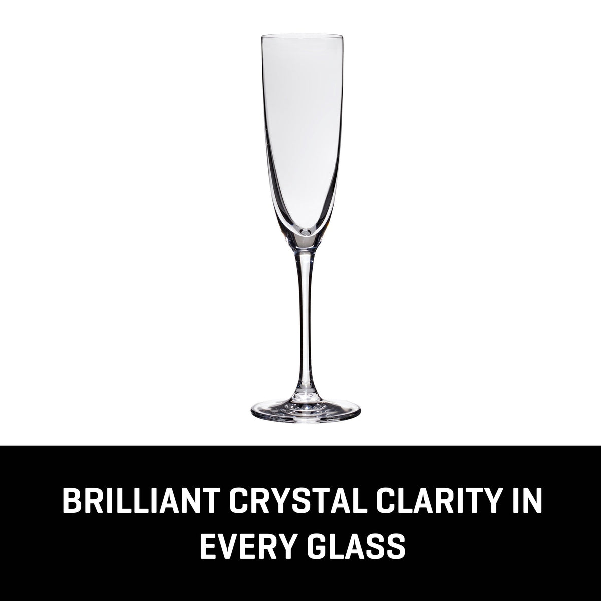 Lucaris Tokyo Temptation Champagne Glasses (4-Pieces), 5-ounce, Dishwasher Safe, Lead-free Crystalline