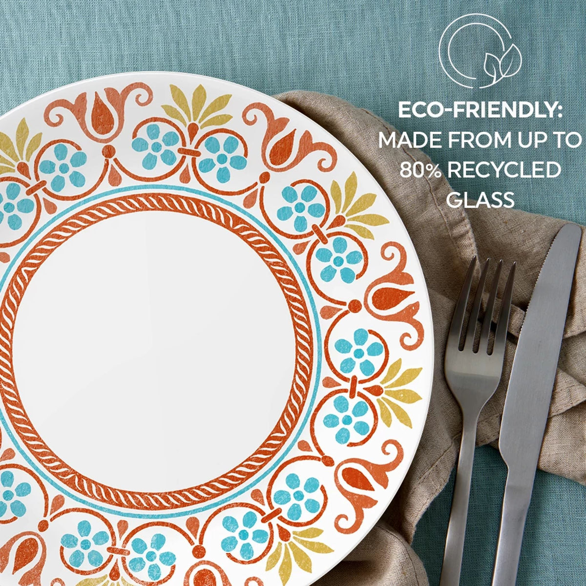 Corelle® Global Collection Terracotta Dreams 10.25” Dinner Plates, 6-pack