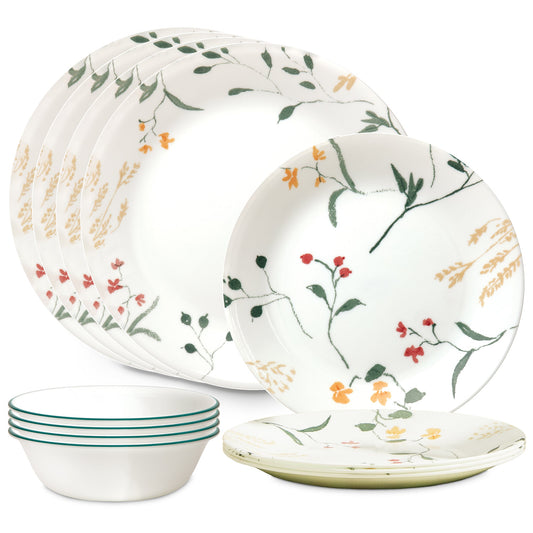 Corelle® Wildflower Scatter 12-piece Dinnerware Set, Service for 4