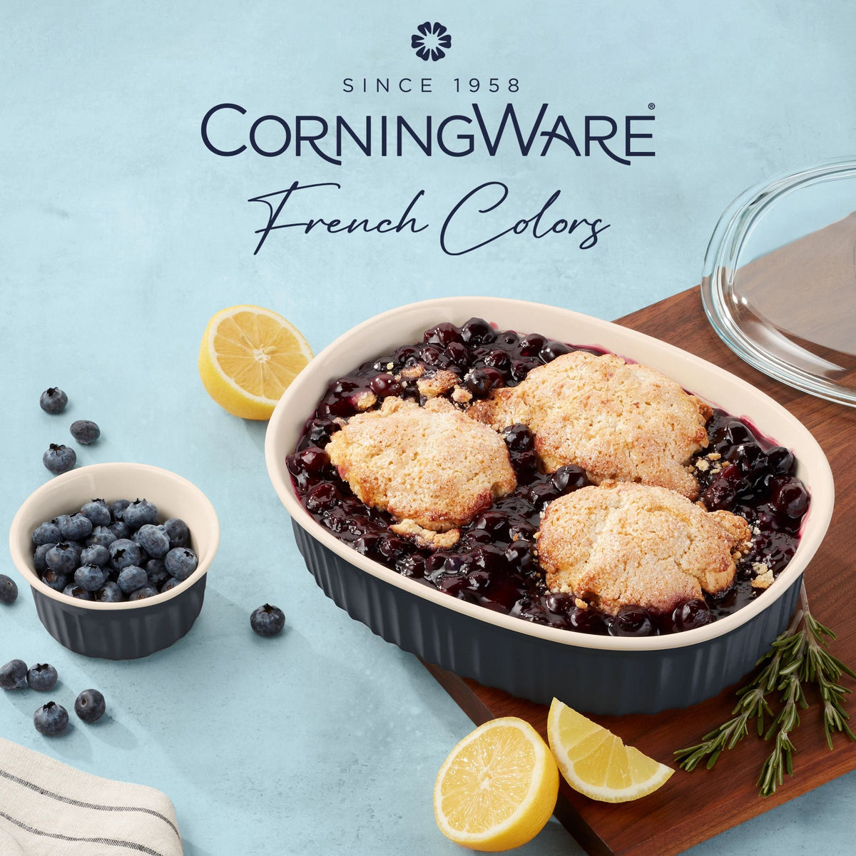 CorningWare® French Colors 10-piece Oval Bakeware Set, Navy