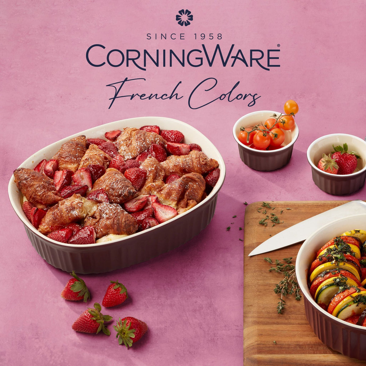 CorningWare® French Colors 10-piece Bakeware Set, Cabernet