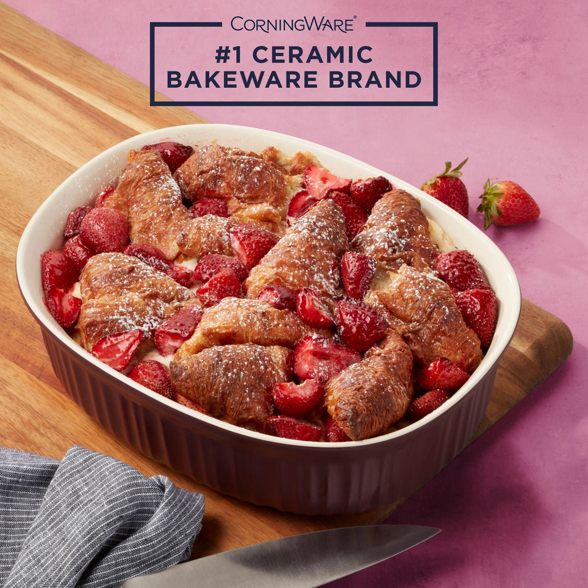 CorningWare® French Colors 2.5-quart Oval Baking Dish, Cabernet